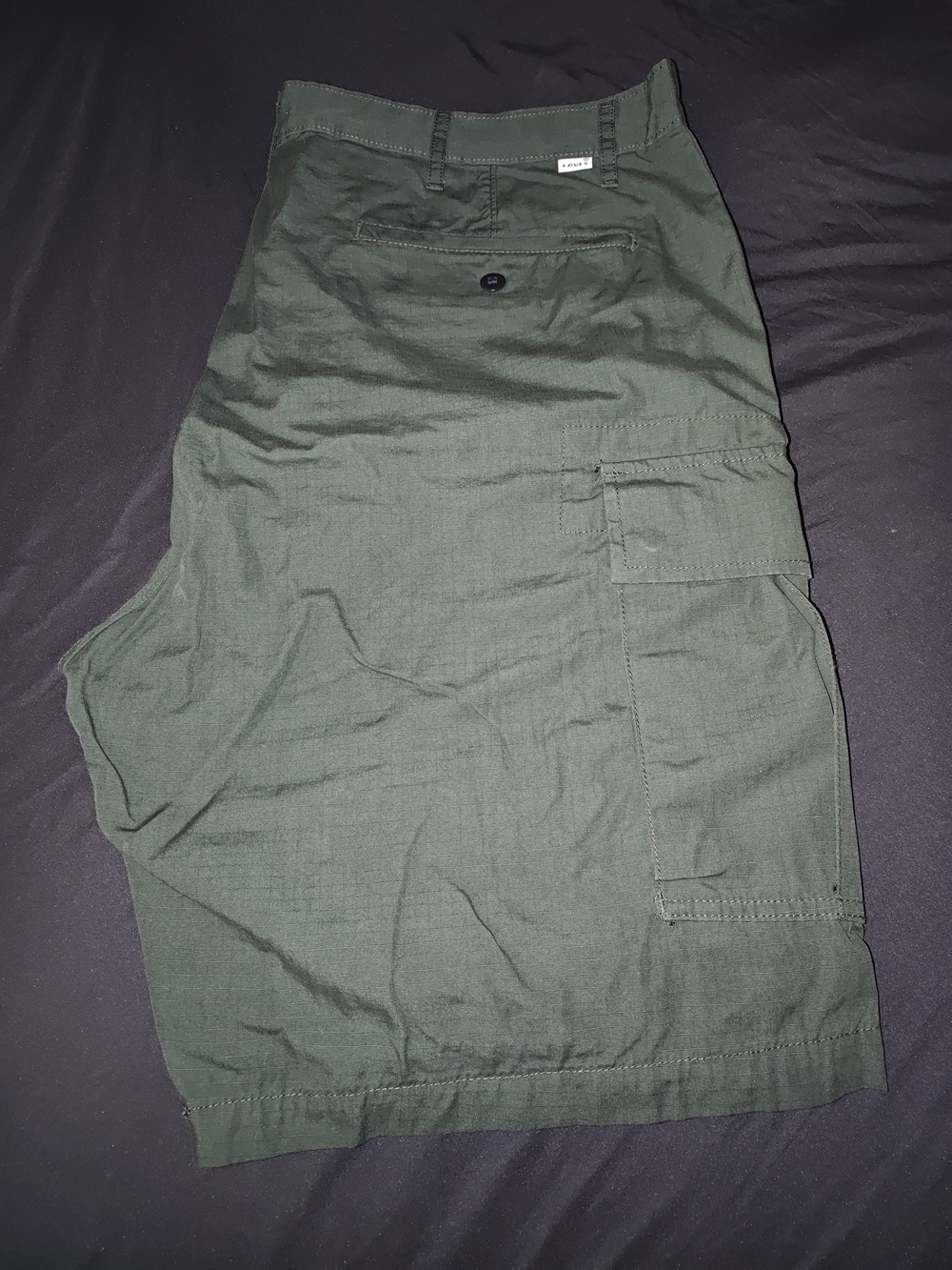 Men's Olive Green Cargo Shorts